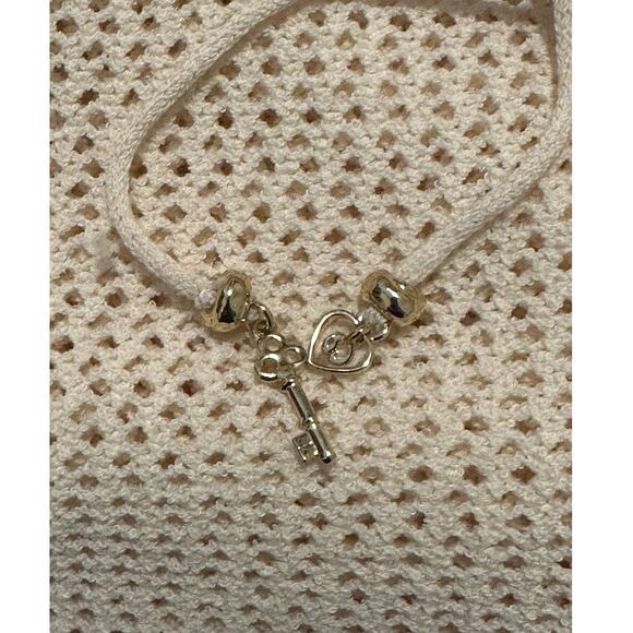 St. John by Marie beige off white knit poncho sweater One Size - Picture 10 of 15